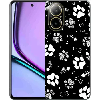 Kosmetika pro psa Gelový kryt mmCase na Realme C67 - psí tlapky