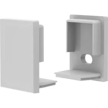 LED lišta Koncovka profil lištau Mikro pro nacvakávací difuzor vysoký - Koncovka s otvorem - LED Solution - 191251 - 191251