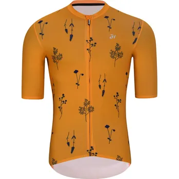 Cyklistické oblečení HOLOKOLO Cyklistický dres s krátkým rukávem - METTLE - oranžová 5XL