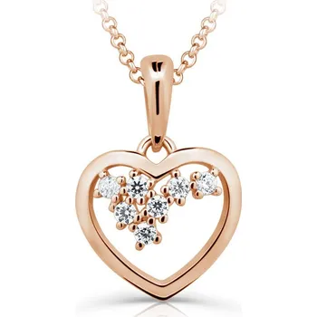 Přívěsek Zlatý krásný přívěsek ve tvaru srdce