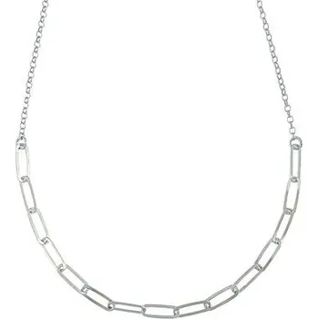 Náhrdelník Stříbrný náhrdelník s řetězovou ozdobou délka náhrdelníku 50cm