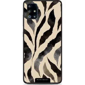 Pouzdro na mobilní telefon Lesklý kryt Mobiwear Glossy - Samsung Galaxy A51 - GA53G Zebří (Prémiové lesklé pouzdro, obal, kryt Mobiwear Glossy na mobil Samsung Galaxy A51 - GA53G Zebří, materiál Plast + TPU silikon - krytí po všech stranách, neošoupatelný potisk, tenké provedení,)