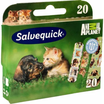 Náplast Salvequick Salveqiuck Animal Planet náplasti pro děti 1 balení-20 ks