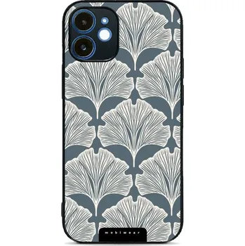 Pouzdro na mobilní telefon Lesklý kryt Mobiwear Glossy - Apple iPhone 12 - GA43G Lístky jinanu (Prémiové lesklé pouzdro, obal, kryt Mobiwear Glossy na mobil Apple iPhone 12 - GA43G Lístky jinanu, materiál Plast + TPU silikon - krytí po všech stranách, neošoupatelný potisk, tenké)