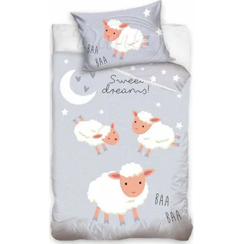 Povlečení Dante Povlečení do postýlky Sladké sny ovečky - 100x135 cm + 40x60 cm