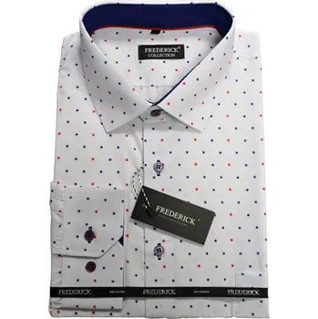 Pánská košile Pánská košile s dlouhým rukávem - střih REGULAR - vzor F398 - 44