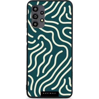 Pouzdro na mobilní telefon Lesklý kryt Mobiwear Glossy - Samsung Galaxy A32 5G - GA61G Béžové linky (Prémiové lesklé pouzdro, obal, kryt Mobiwear Glossy na mobil Samsung Galaxy A32 5G - GA61G Béžové linky, materiál Plast + TPU silikon - krytí po všech stranách, neošoupatelný potisk