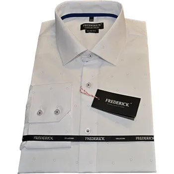 Pánská košile Pánská košile s dlouhým rukávem - střih SLIM - vzor F611 - 46