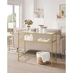 Konzolový stolek 100 x 35 x 80 cm | zlatý