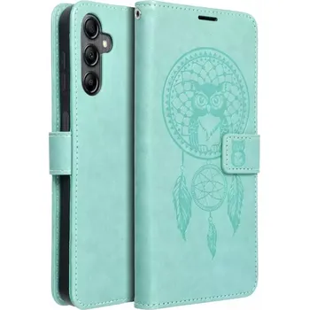 Pouzdro na mobilní telefon Flipové pouzdro Coolcase Mezzo na mobil Samsung Galaxy A15 / A15 5G - Zelený lapač snů (Flip kryt či obal Forcell MEZZO na mobil Samsung Galaxy A15 / A15 5G - Zelený lapač snů)