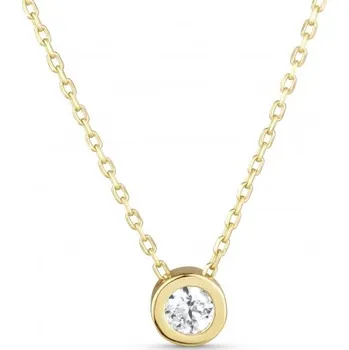 Náhrdelník Luxur, Jemný náhrdelník Ines, žluté zlato se zirkonem, délka 45 cm, 585-16-5-2358.0Z00.0.45.001.33