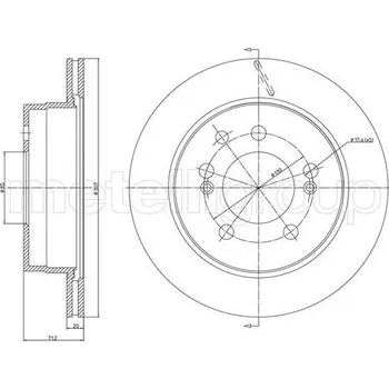 Brzdový kotouč Brzdový kotouč METELLI 23-1562C