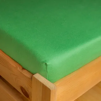 Prostěradlo Exclusive JERSEY prostěradlo zelené 90x200 cm