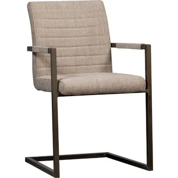 Jídelní židle WOOOD Světle hnědá čalouněná jídelní židle Jefrey