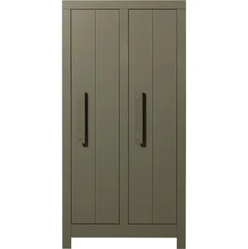 Šatní skříň WOOOD Zelená dřevěná skříň Ybo 190 x 95 cm