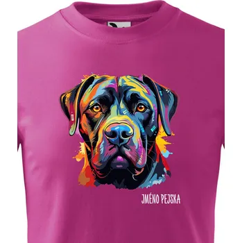 Chlapecké tričko Dětské tričko Cane Corso, Barva Purpurová, Velikost 134 cm/8 roků, Canvas Dětské tričko 2439