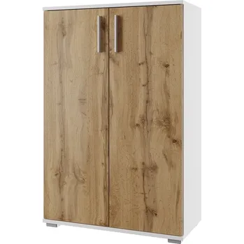 Komoda Komoda NEJBY GIANNI, bílá/dub wotan + vyzvednutí ZDARMA