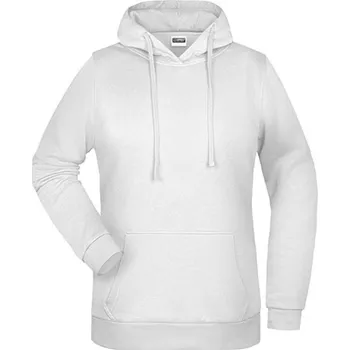 Dámská mikina James&amp;Nicholson Dámská mikina s kapucí JN795 White XL