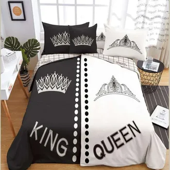 Povlečení Sendia 3D povlečení - King and Queen PRO DVA