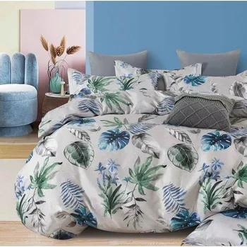 Povlečení Home of dreams Krepové povlečení na jednolůžko Barevné listy Krepové povlečení