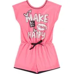 Dívčí overal BEE LOOP MAKE HAPPY růžový Velikost: 116