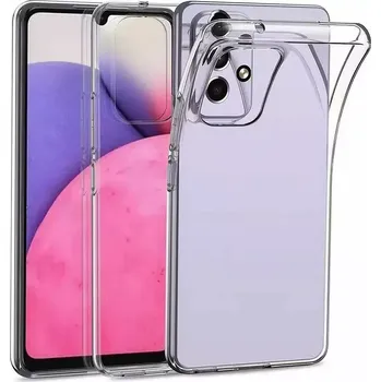 Pouzdro na mobilní telefon Silikonové pouzdro Coolcase Ultra Thin 0,5 mm na mobil Samsung Galaxy A23 / A23 5G Čiré (Silikonový kryt či obal na mobilní telefon v průhledném provedení Samsung Galaxy A23 / A23 5G)
