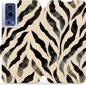 Pouzdro na mobilní telefon Flipové pouzdro Mobiwear - Vivo Y52 5G / Y72 5G - VA53S Zebří (Knížkové flip pouzdro, obal, kryt na mobil Vivo Y52 5G / Y72 5G - VA53S Zebří, materiál Umělá kůže + TPU - ochrana 360°, stojánek, silikonová vanička, magnetické zavírání)