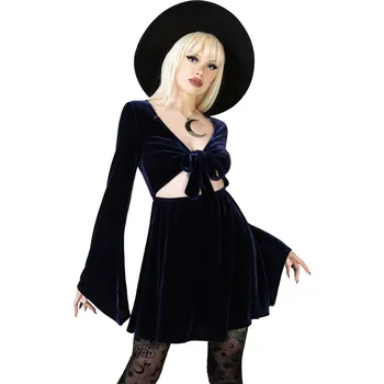 Dámské šaty šaty dámské KILLSTAR - Casseoperia's Charm - Blue