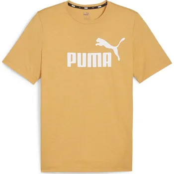 Pánské tričko Pánské Tričko s krátkým rukávem PUMA ESS HEATHER TEE 58673691 – Oranžová S