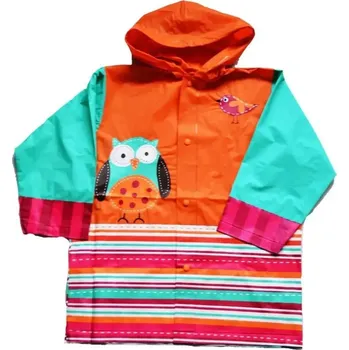 Pláštěnka Dětská pláštěnka Pidilidi PL0048-01 Sova, oranžová