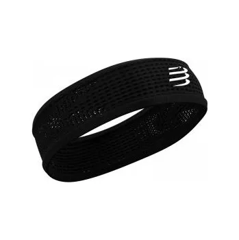 Sportovní čelenka COMPRESSPORT THIN HEADBAND ON/OFF černá Černá čelenka