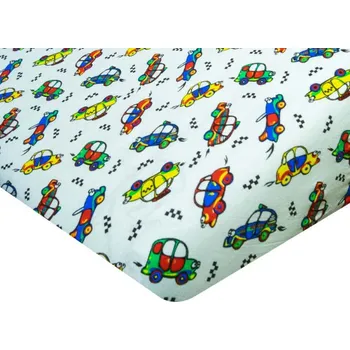 Prostěradlo Dětské prostěradlo 60x120cm - autíčka 1