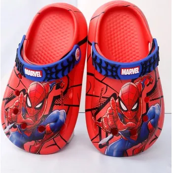 Dívčí obuv Dětské pantofle (crocs) SPIDERMAN s plnou špičkou Barva: Červená, Velikost EUR: 170 (stélka 16 cm)