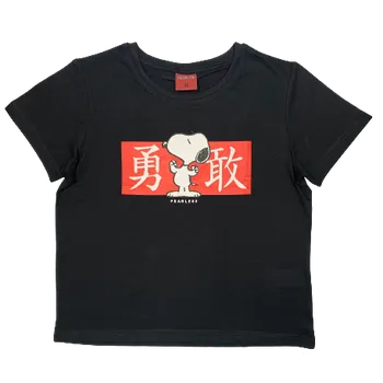 Eplus Dívčí tričko - Snoopy černé Velikost - děti: 134