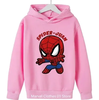 Chlapecký svetr Spiderman Dětská mikina s potiskem oblíbeného akčního hrdiny - Spidermana Barva: Růžová, Velikost: 100 / 3-4 roky