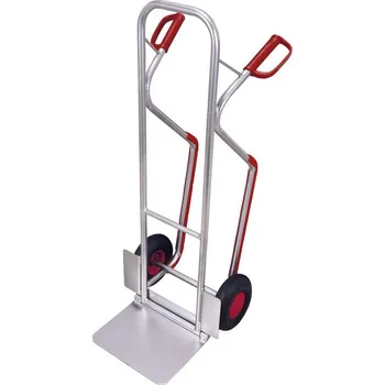 Rudl Rudl VARIOfit, hliníkový s kluznými ližinami a sklopnou lopatou, nosnost 200 kg, lopata 380 x 280 mm, bantamová kola