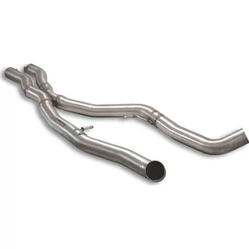 Střední díl výfuku Středová trubka "X-Pipe" + sada spojovacích trubek Pravá - Levá Supersprint 636613