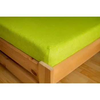 Prostěradlo Aliza PREMIUM FROTÉ prostěradlo zelenožluté 90x200cm