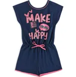 Dívčí overal BEE LOOP MAKE HAPPY modrý Velikost: 116
