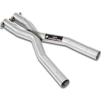 Střední díl výfuku Středová trubka "X".Nahrazuje středový výfuk OEM. Supersprint 785013