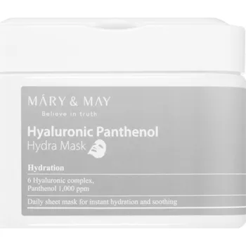 Pleťová maska Mary & May Hyaluronic Panthenol Hydra Mask sada plátýnkových masek 30 ks