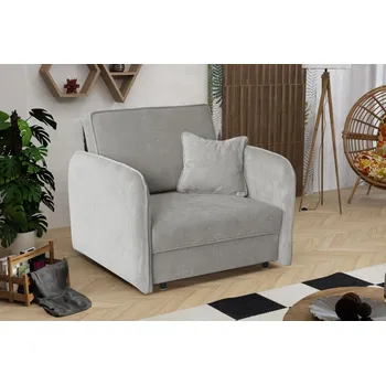 Pohovka Falco Rozkládací křeslo Vivian Loft I Run Again světle šedá