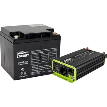 Oběhové čerpadlo Kosun / Goowei Energy Záložní zdroj pro oběhové čerpadlo – set (Kosun 300W RSC300P-112 + Goowei Energy 45Ah OTL45-12)