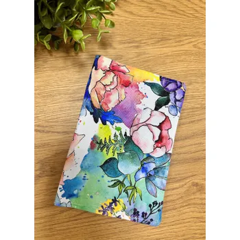 Obal na doklad Obal na očkovací průkaz - barevné květy