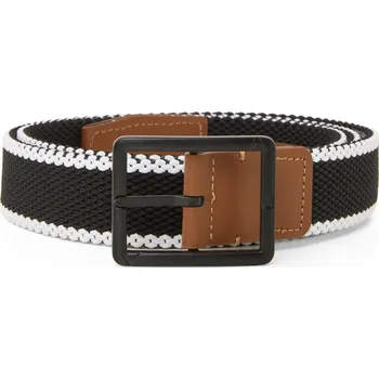 Opasek Callaway Striped Stretch Braided pánský opasek, černý černá, pánské, S/M