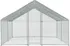 Venkovní klec pro slepice pozinkovaná s plachtou sedlová střecha