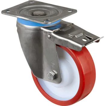 Pojezdové kolečko Nerezové polyuretanové pojezdové kolo HS120.B27.125