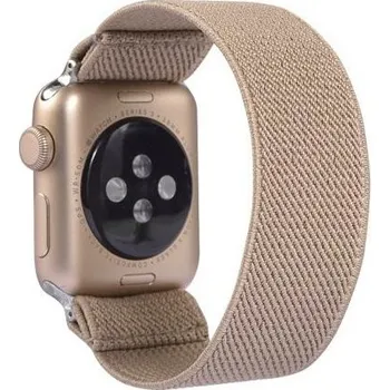Řemínek na hodinky Nylonový navlékací řemínek pro Apple Watch Ultra 49mm / 46mm / 45mm / 44mm / 42mm - béžový