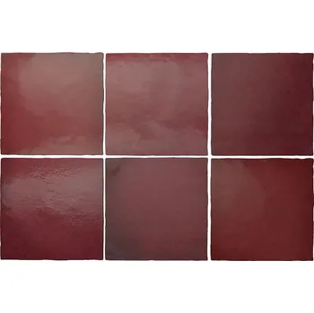 Dlažba EQUIPE MAGMA EQ E24977 13,2 cm x 13,2 cm x 0,9 cm červená 1 m2