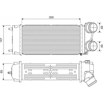 Chladič motoru Chladič turba VALEO 817845
